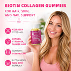 Biotin & Hydrolyzed Collagen Gummies | 60 Count