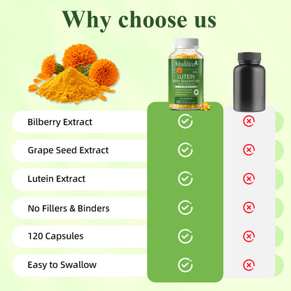 Mulittea® Lutein with Zeaxanthin 20mg Softgels - 120ct