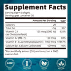 Calcium D3 K2 & B12 | 120 Softgels