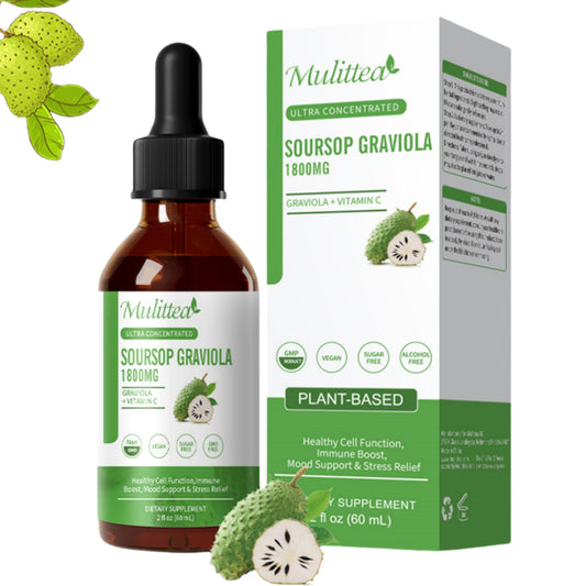 Ultra Concentrated Soursop  Extract 1800mg – Immune & Antioxidant Support – 30 Servings