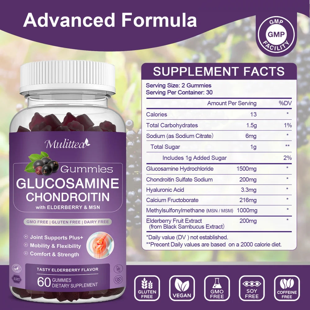 Glucosamine Chondroitin & MSM Gummies | 120 Count