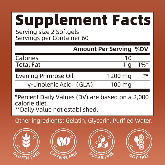 Mulittea® Evening Primrose Oil 1300mg Softgels - 120ct