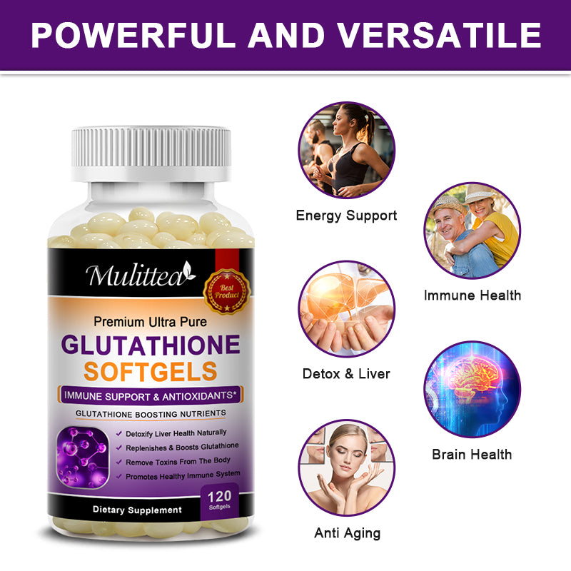 Glutathione Capsules Antioxidant Anti-Aging Boosting Immunity Dull Skin Whitening Supplement Health&beauty