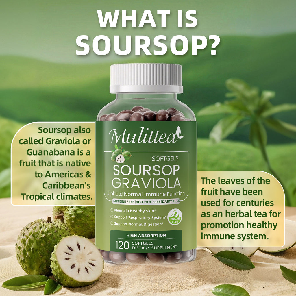 10:1 Soursop Graviola Extract | 120 Softgels