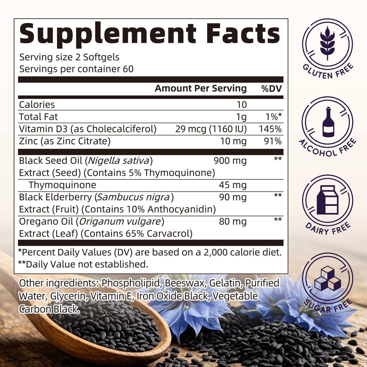 Mulittea Black Seed Oil Softgels