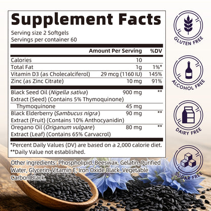 Mulittea Black Seed Oil Softgels