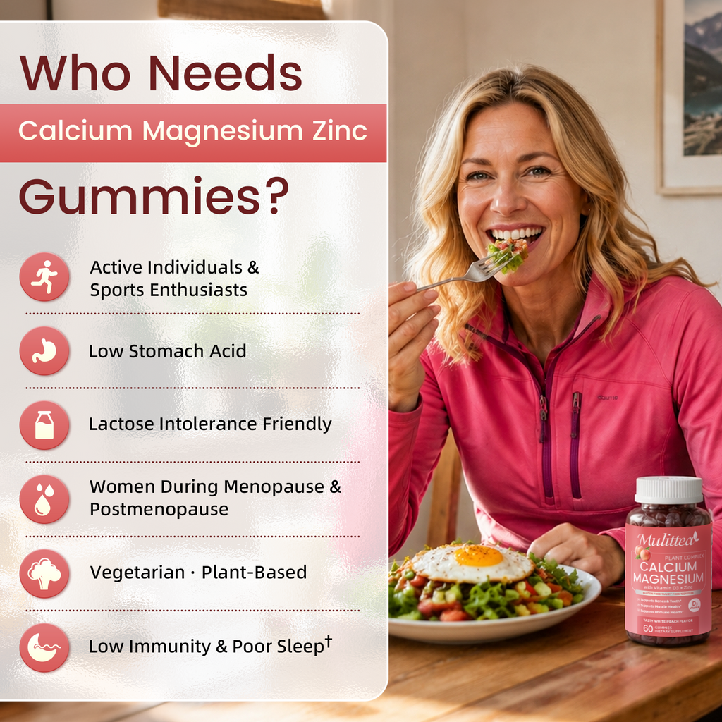 Magnesium Glycinate & Calcium Gummies | 60 Count