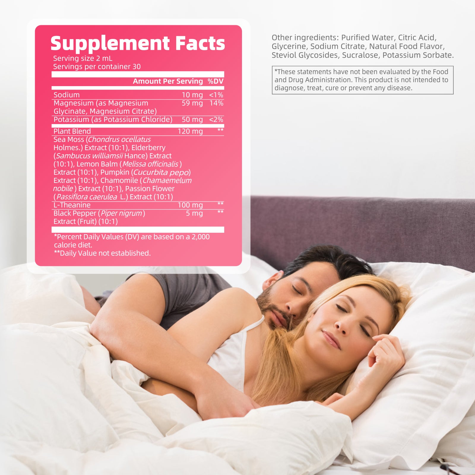 Magnesium Glycinate & L-Theanine Drops | 2 fl oz (60ml)