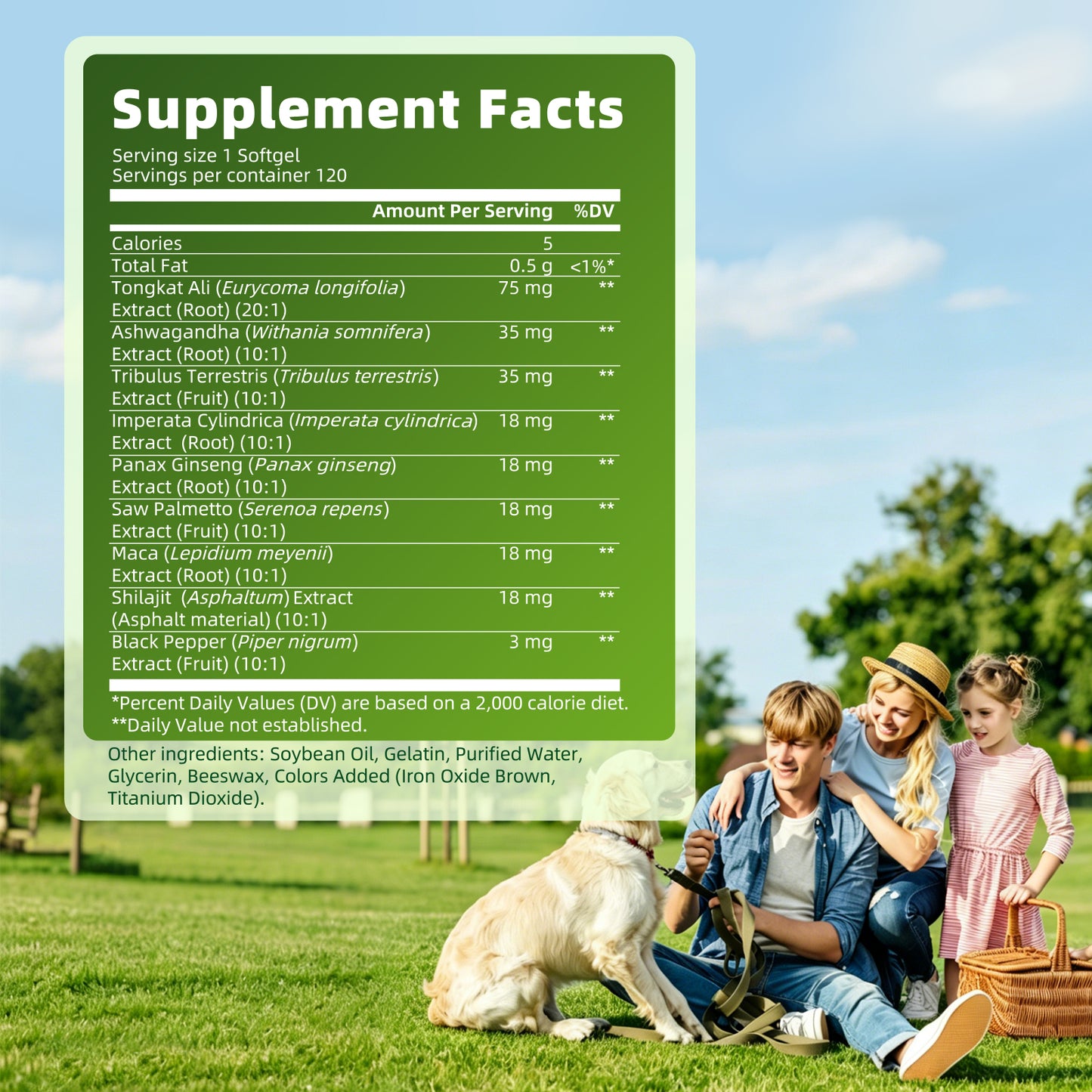 Mulittea® Extra Strength Tongkat Ali | 8-in-1 Adaptogenic Complex (120 Softgels)