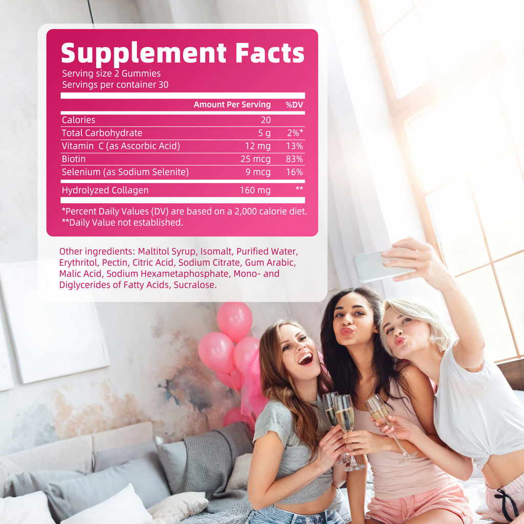 Biotin & Hydrolyzed Collagen Gummies | 60 Count