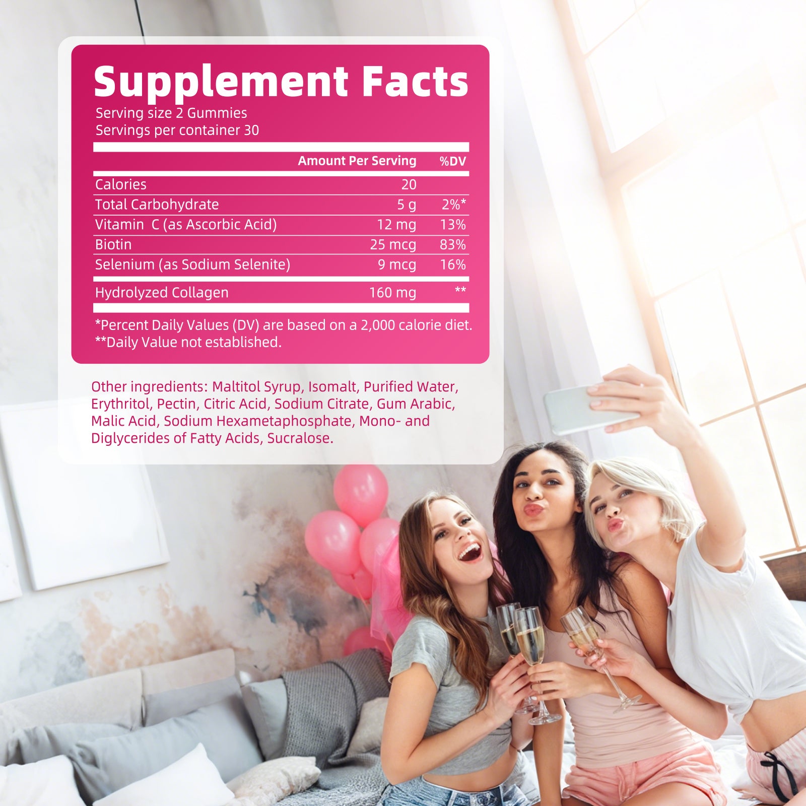Biotin & Hydrolyzed Collagen Gummies | 60 Count
