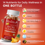 Iron & B-Vitamin Complex Gummies | 60 Count