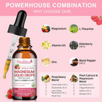 Magnesium Glycinate & 2000 IU Vitamin D3 Drops | 2 fl oz×2 (120ml)