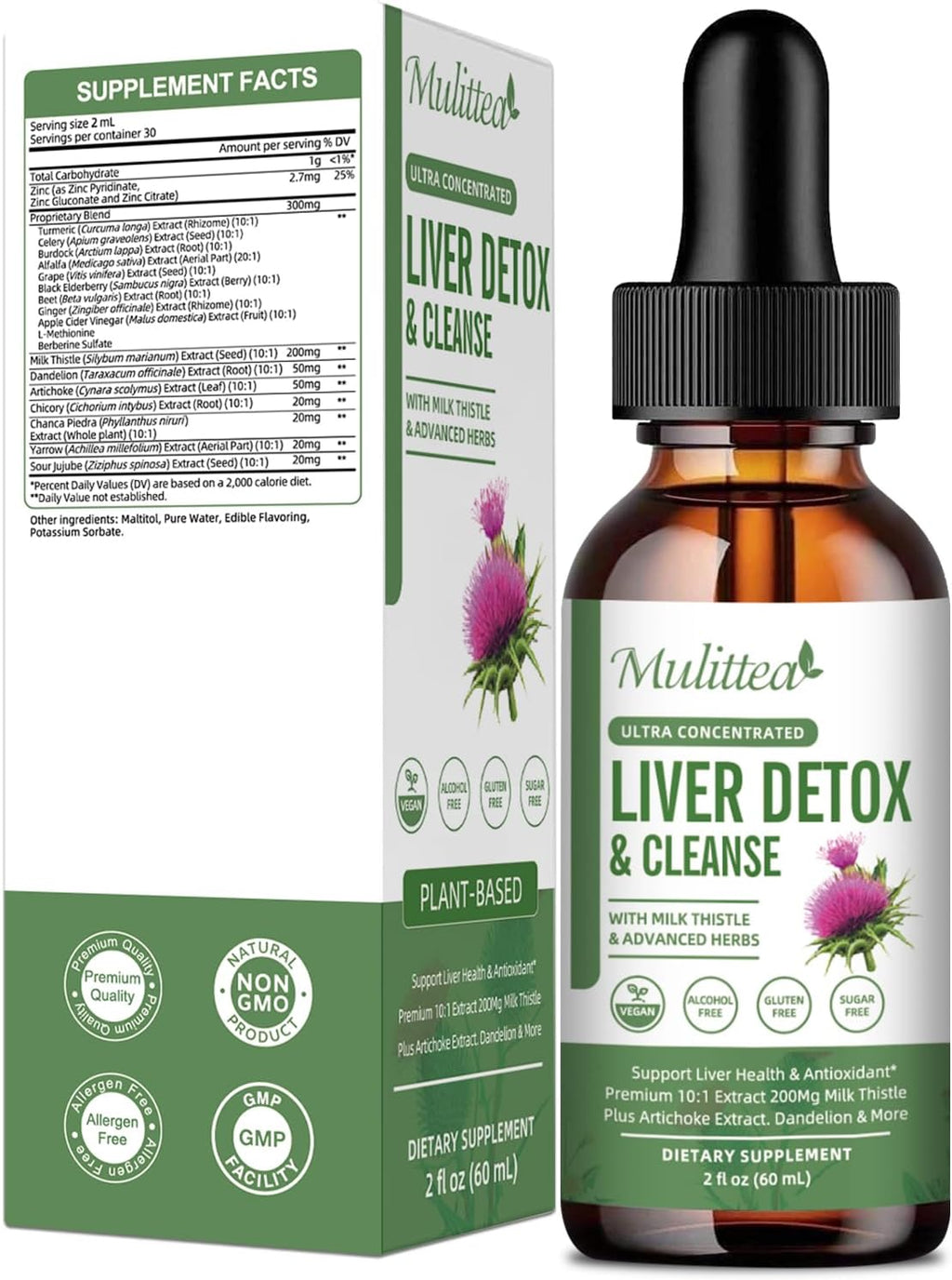 Milk Thistle & Artichoke Liver Drops | 2 fl oz (60ml)