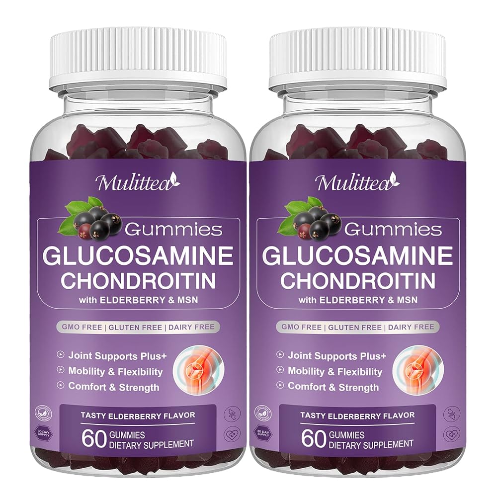 Glucosamine Chondroitin Gummies with MSM & Elderberry | 120 Count