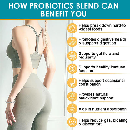 Mulittea Probiotic Capsules – 120 Billion CFU with Prebiotics & Digestive Enzymes – Gut Health & Immune Support, Constipation & Bloating Relief – 120 Capsules