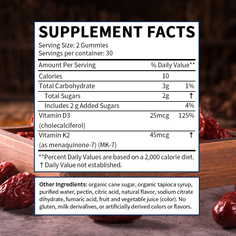 Mulittea Vitamin D3 K2 Gummies