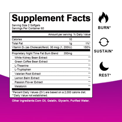 Slimming Capsules Quick Release Detox Fat Burn Lose Weight Supplement