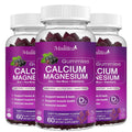 Mulittea Calcium Magnesium Zinc Gummies (3-Pack) | With 200mg Magnesium Glycinate, Potassium & D3 | Bone, Muscle & Sleep Support | Elderberry Flavor