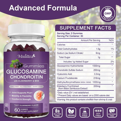 Mulittea Bone & Joint Strength Pack – Calcium + Chondroitin Gummies