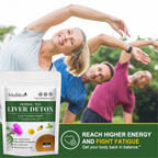 Mulittea Liver Detox Tea with Dandelion Root, Milk Thistle & Turmeric for Colon Liver Cleanse, Promote Metabolism, Support Gut Health, 42 Days Supply