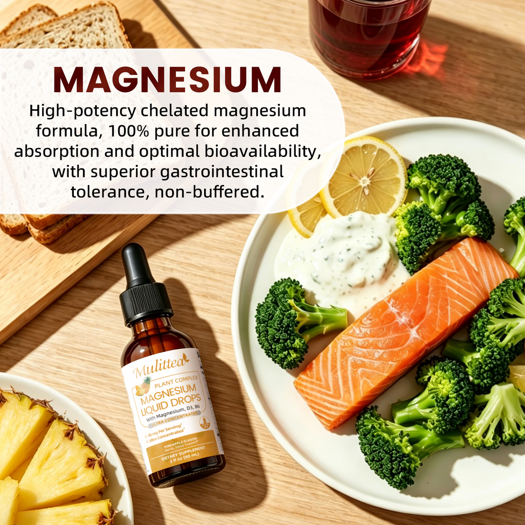 Triple Magnesium & B6 Liquid Drops | 2 fl oz (60ml)