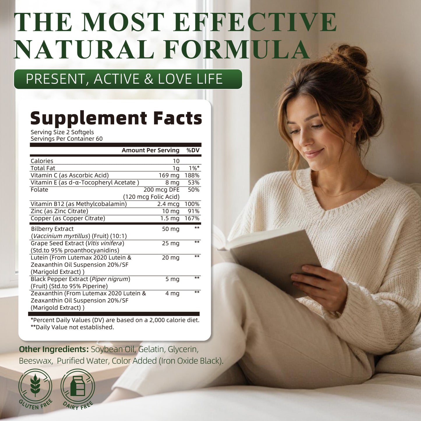 Mulittea® Lutein with Zeaxanthin 20mg Softgels - 120ct