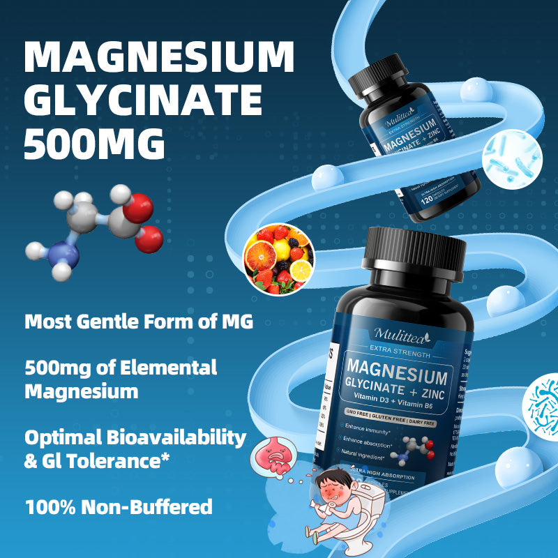 Magnesium Glycinate & Zinc Capsules | 60 Count