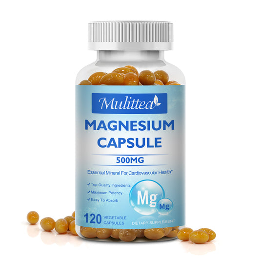 Magnesium Capsules 500mg for Supports Muscle, Joint, and Heart Health Maximum Absorption Magnesium (Glycinate) Supplement