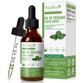 Oregano Oil Drops – 80% Carvacrol, Black Seed & Vitamin E | Immune, Digestive & Antioxidant Support | 2 fl oz Vegan Liquid Supplement
