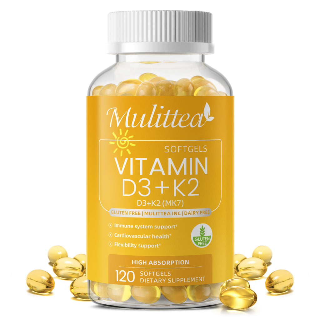 Vitamin D3 + K2 MK7 Softgels | 120 Count