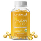 Vitamin D3 + K2 MK7 Softgels | 120 Count