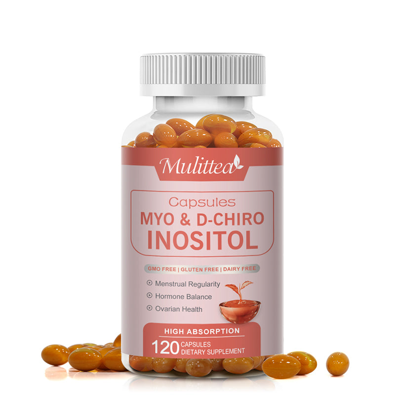 Mulittea MYO&D-CHIRO INOSITOL Gluten Free Capsules Dietary Supplement