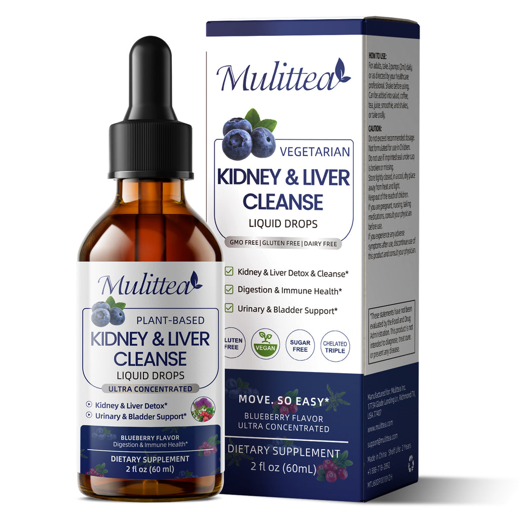 Mulittea 27-in-1 Kidney & Liver Cleanse Drops | 2 fl oz (60ml)