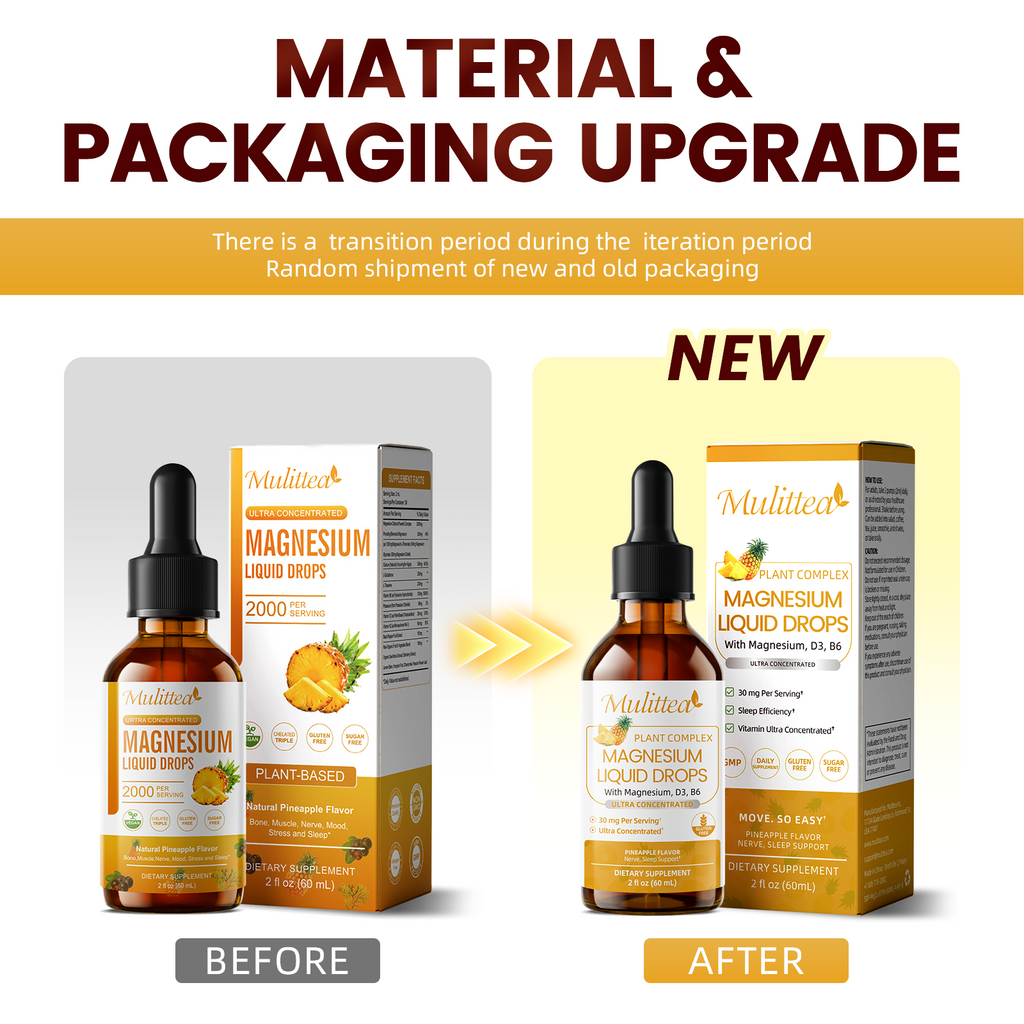 Triple Magnesium & B6 Liquid Drops | 2 x 2 fl oz (120ml)