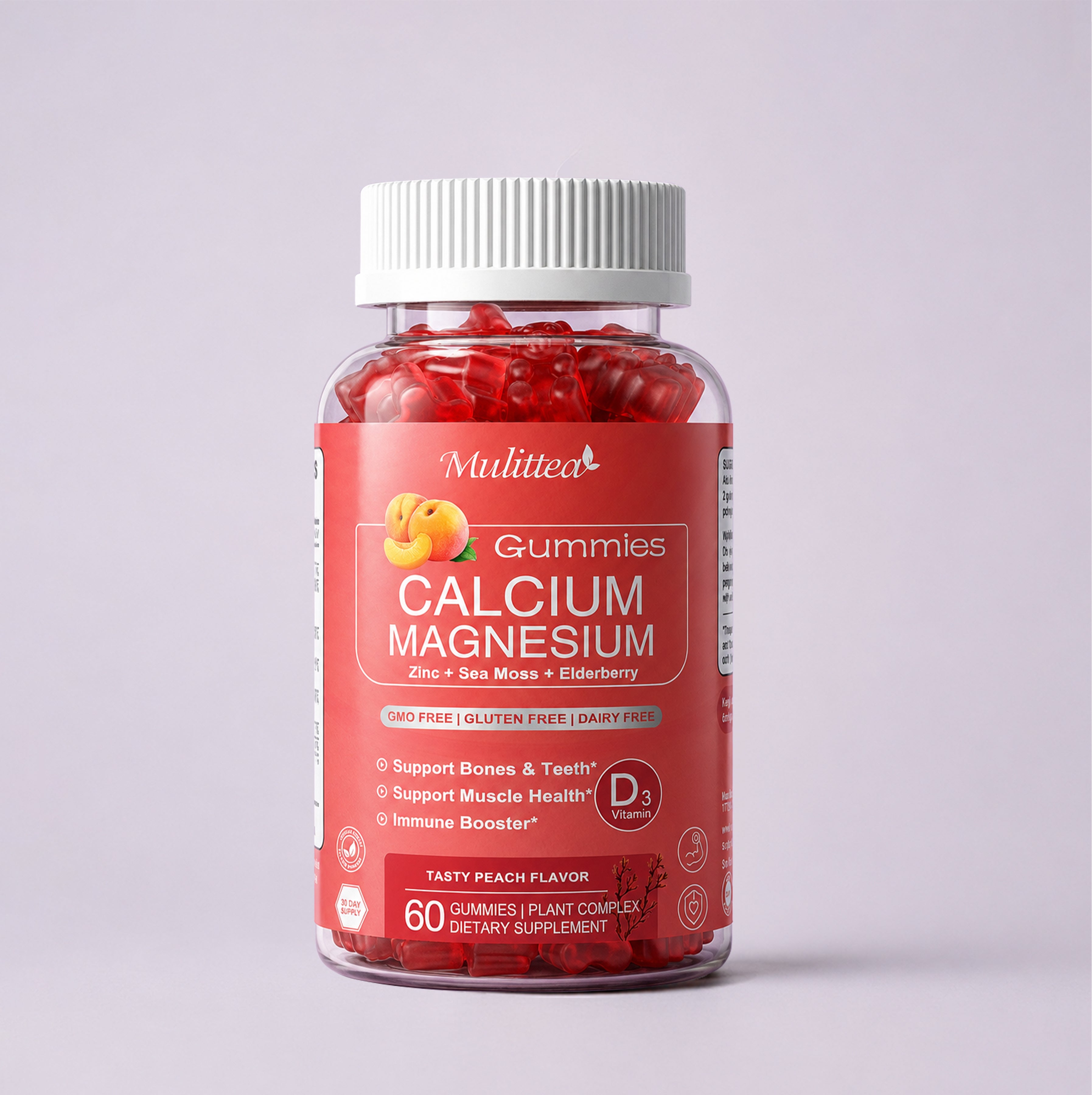 Magnesium Glycinate & Calcium Gummies | 60 Count