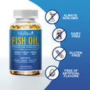 Mulittea Fish Oil Premium Omega3 1200 mg Cápsulas, apoya la salud del corazón 