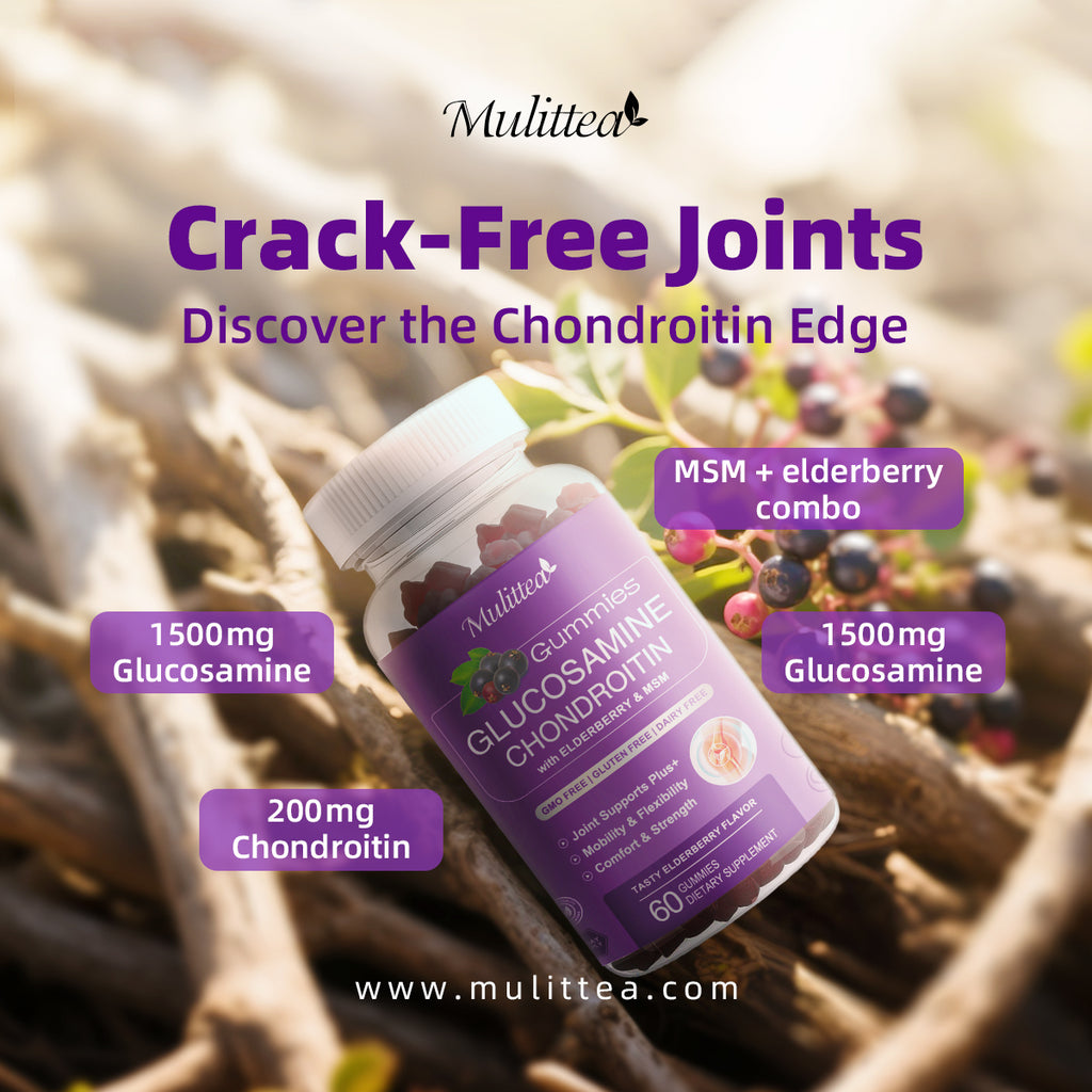 Glucosamine Chondroitin Gummies with MSM & Elderberry | 120 Count