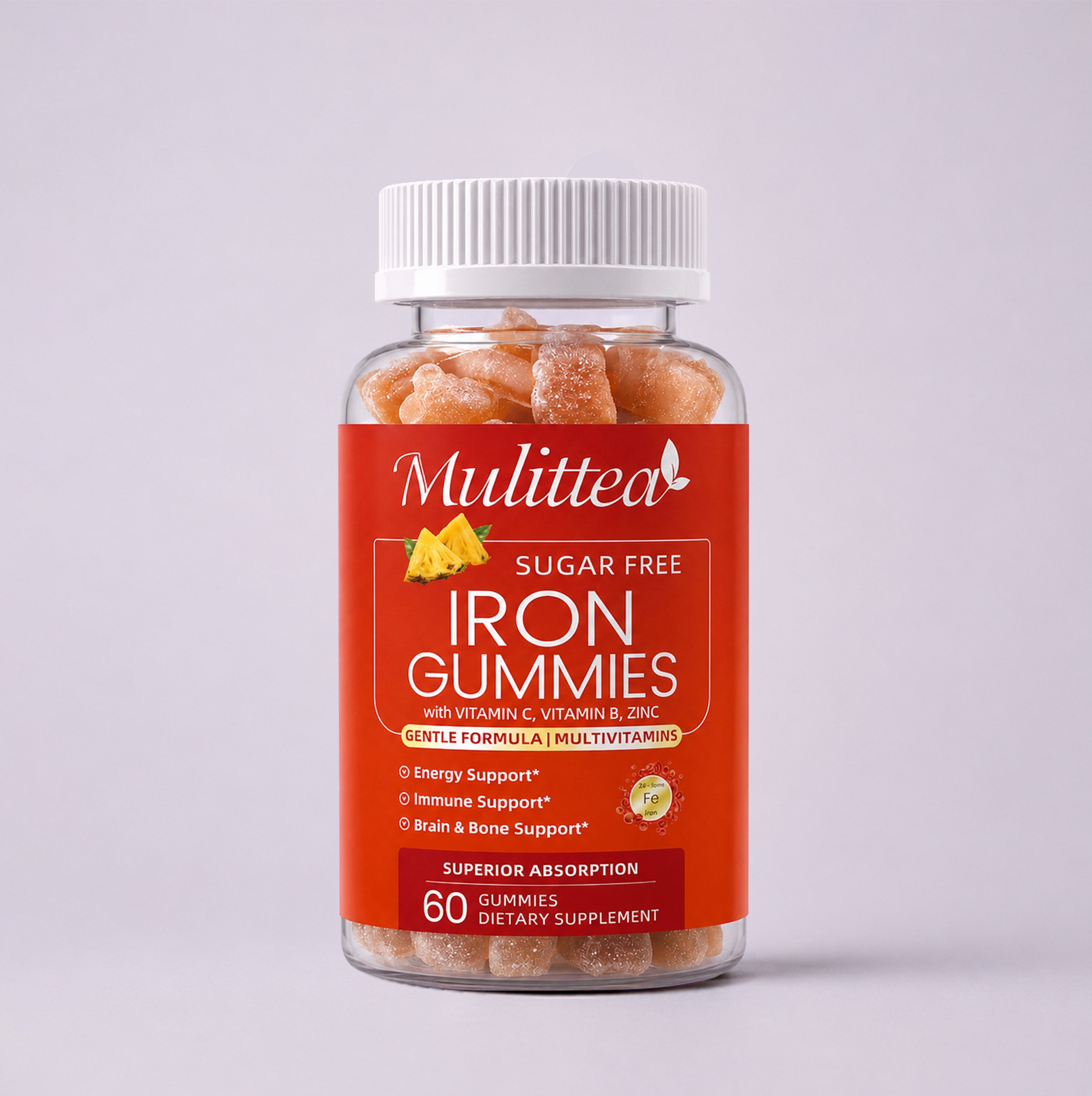 Iron & B-Vitamin Complex Gummies | 60 Count