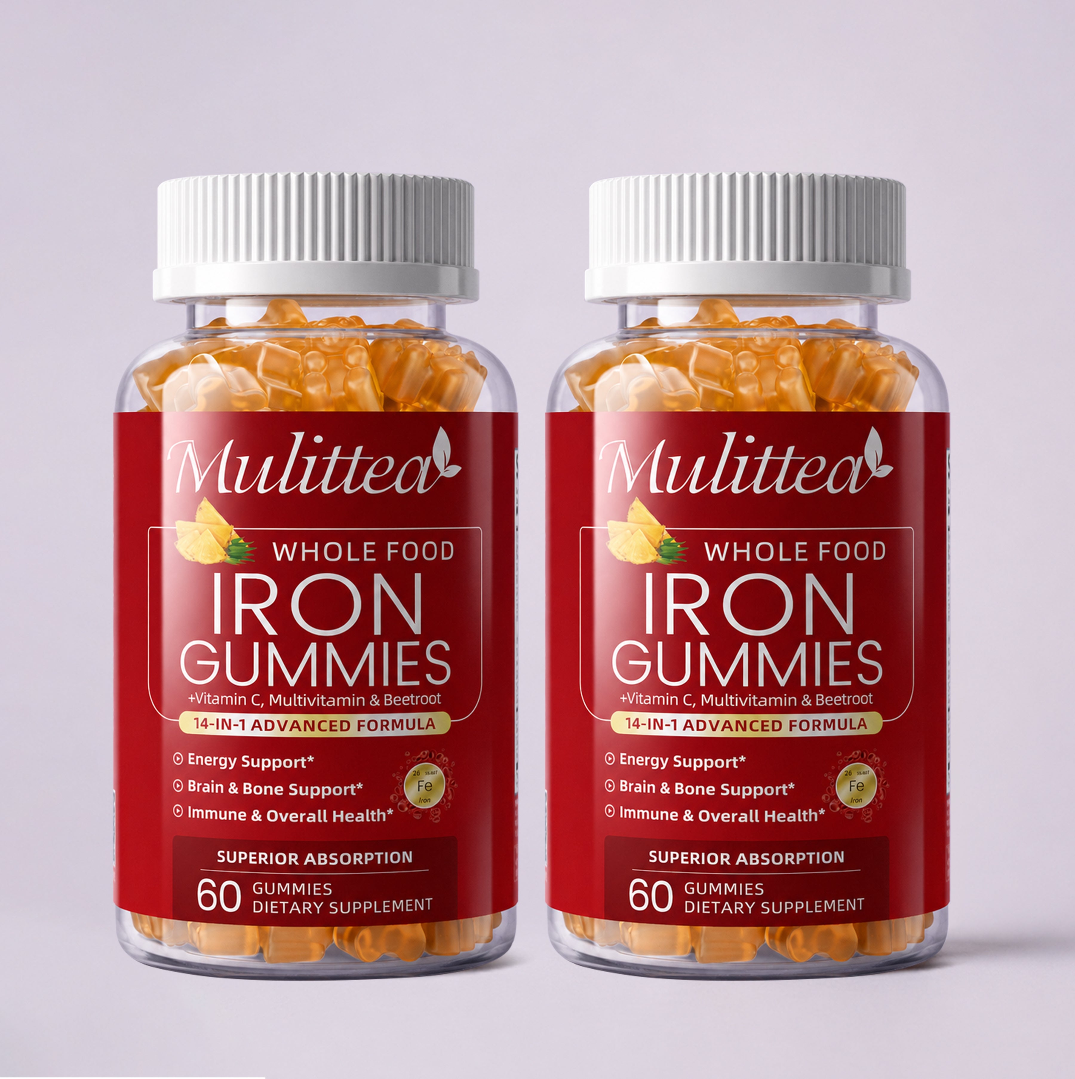 4-Source Iron Complex Gummies | 120 Count