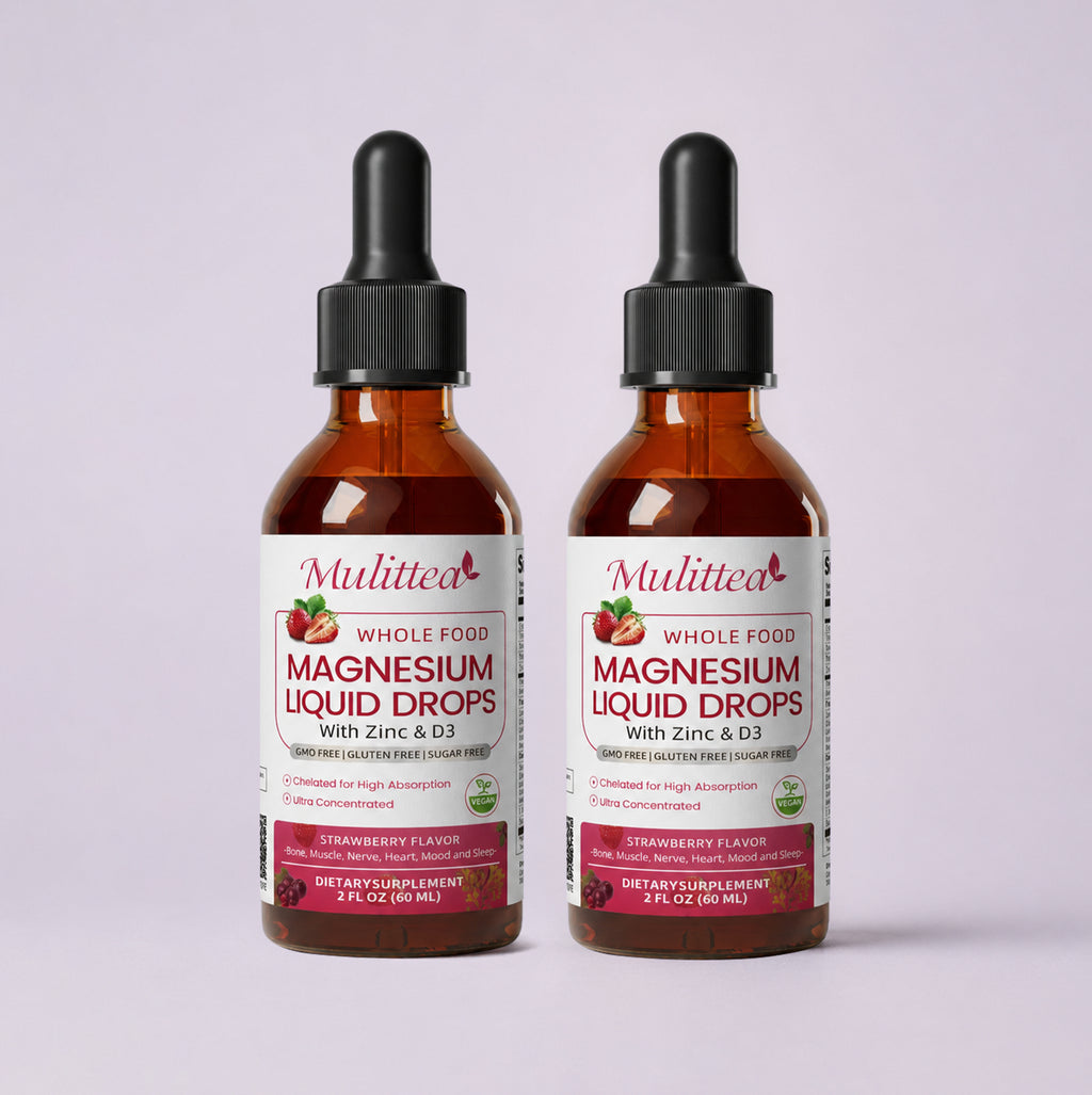 Magnesium Glycinate & 2000 IU Vitamin D3 Drops | 2 fl oz×2 (120ml)