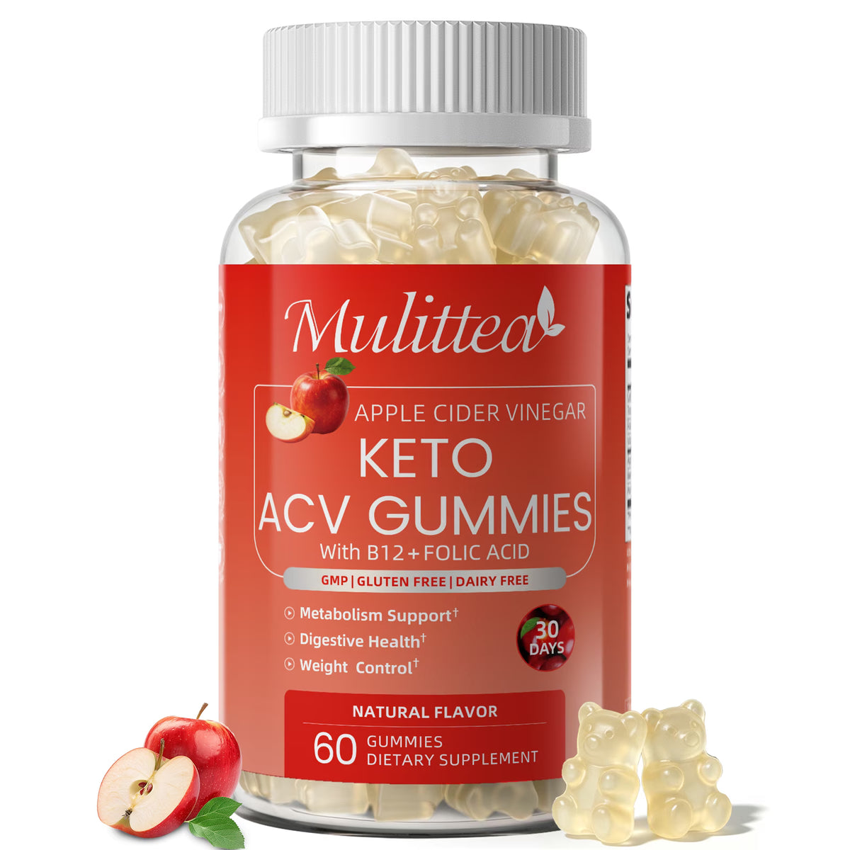 Keto ACV Gummies 60 Count - Supply Dietary Supplement - 500g Per Serving