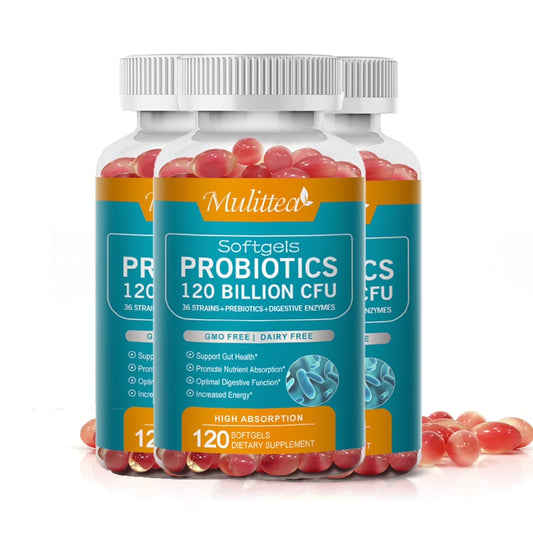 (3 Pack)Probiotic 120 Billion CFU for Women & Men - Immune, Digestive & Gut Health -120 Capsule