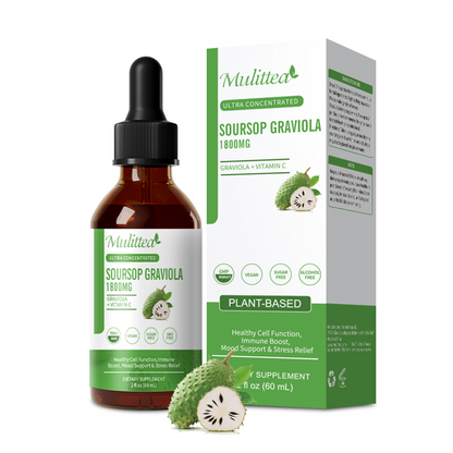 Ultra Concentrated Soursop  Extract 1800mg – Immune & Antioxidant Support – 30 Servings