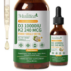 Vitamin D3 + K2 Liquid Drops |  2 fl oz (60ml)