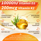 Vitamin D3 + K2 Softgels | 250 Count