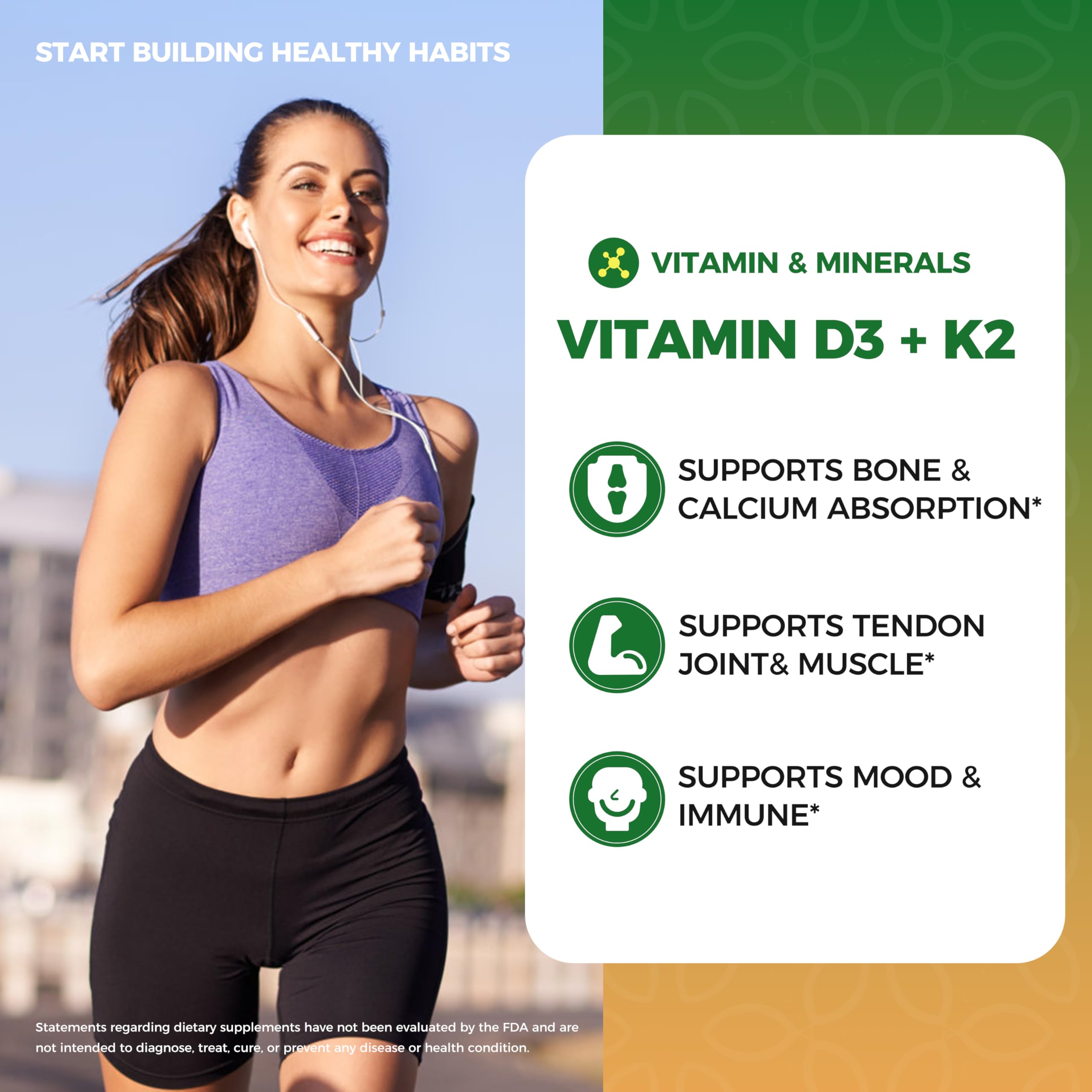 Vitamin D3 + K2 MK7 Drops | 2 fl oz (60ml)