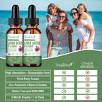 Liver Health Liquid Drops with Artichoke, Milk Thistle | 2 x 2 fl oz (120ml)