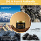 Shilajit Resin 600mg Maximum Potency - Pure & Ancient Extracts from The Himalayas with 85+ Trace Minerals & 75% Fulvic Acid - Natural Resin Gel, 100 Servings / 60g w/ 2 Wood