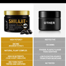 Shilajit Resin 600mg Maximum Potency - Pure & Ancient Extracts from The Himalayas with 85+ Trace Minerals & 75% Fulvic Acid - Natural Resin Gel, 100 Servings / 60g w/ 2 Wood